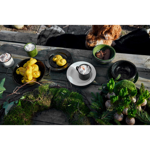 DORIS EMALIOWANY KUBEK, CZARNY Czarny 5018412- (3)