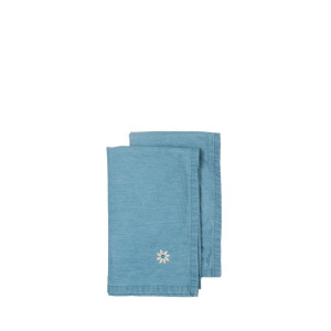 EDEN SERWETKA DENIM, ZESTAW 2 SZT., NIEBIESKI