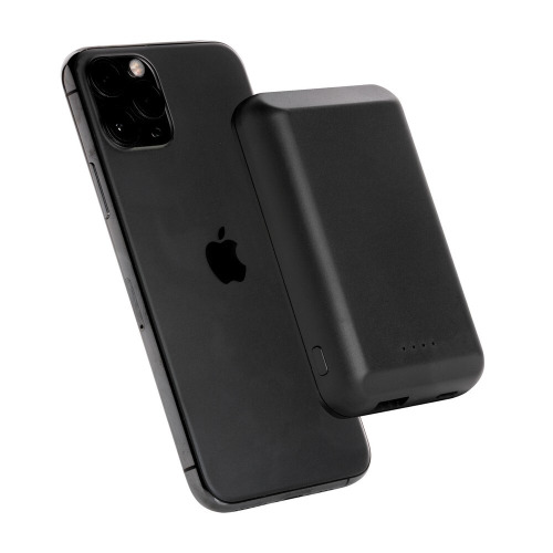 Magnetyczny, bezprzewodowy power bank 5000 mAh, 5W Czarny P322.281 (5)