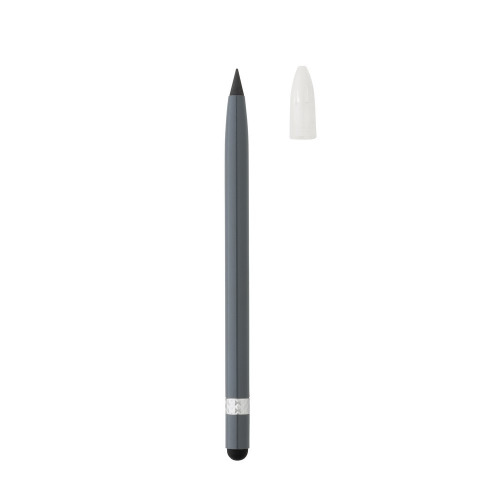 Aluminiowy ołówek z gumką szary P611.122 (1)
