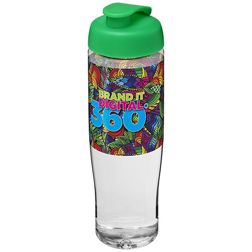 Bidon H2O Tempo® o pojemności 700 ml z wieczkiem zaciskowym Przezroczysty 21004006 (1)