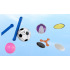Piłka plażowa fioletowy V6338-13 (4) thumbnail