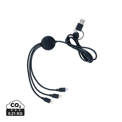 Kabel do ładowania 6 w 1 RABS Czarny P302.481 (6)