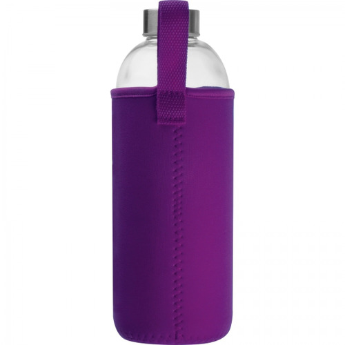 Butelka szklana z pokrowcem 1000 ml JESSICA Fioletowy 6242712 (7)