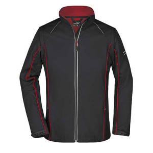 Kurtka Damska Softshell 2 w 1 - Black & Red