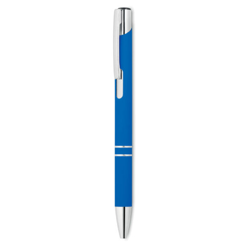Długopis z gumowym wykończenie niebieski MO8857-37 (1)