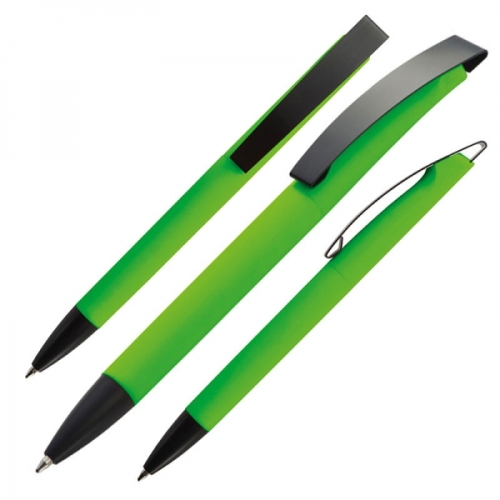 Długopis plastikowy BRESCIA jasnozielony 009929 (1)