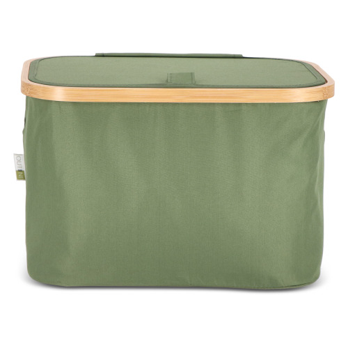 Składany kosz InSideOut z pokrywą Sogne 38 x 26 x 25cm rPET Oliwkowa zieleń LT57103-N0043 