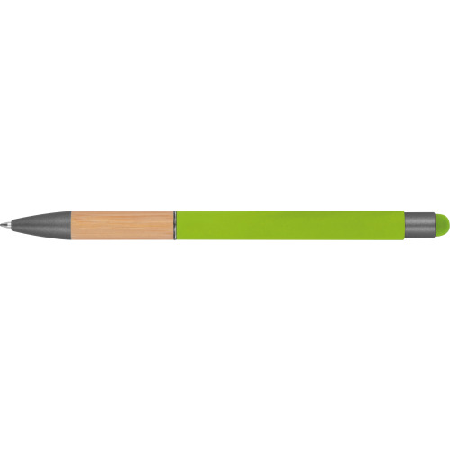 Długopis metalowy touch pen soft touch BRYGIDA Jasnozielony 1358129 (8)