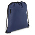 Torba ze sznurkiem z powlekanego PU R-PET 600D, wymiary 33 x 42 cm Ciemnoniebieski LT91394-N0010  thumbnail