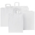 Torba z papieru Kraft z płaskimi uchwytami – 25 x 11 x 31 cm Biały 1PQ00301 (5) thumbnail