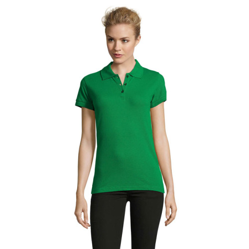 PERFECT Damskie POLO 180g Zielony S11347-KG-3XL 