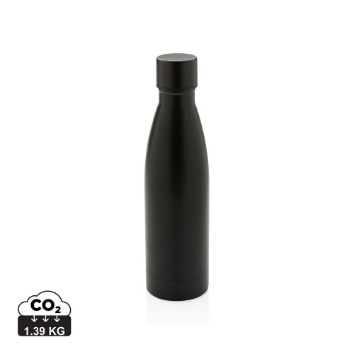 Butelka termiczna 500 ml, stal nierdzewna z recyklingu Czarny P433.271 (10)