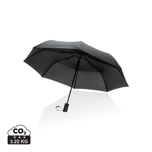 Mały parasol automatyczny 21" AWARE™ RPET Czarny P850.591 