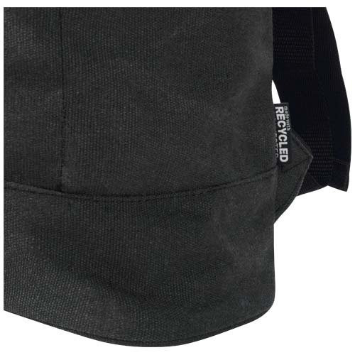 Recanvas plecak ze zwijaną górą o pojemności 16 l wykonany z materiałów z recyklingu z certyfikatem GRS Czarny 13012390 (6)