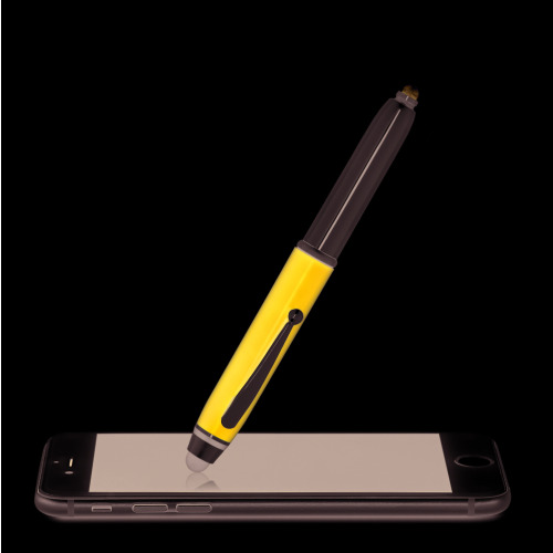 Długopis z rysikiem i latarką Granatowy MO8751-04 (3)