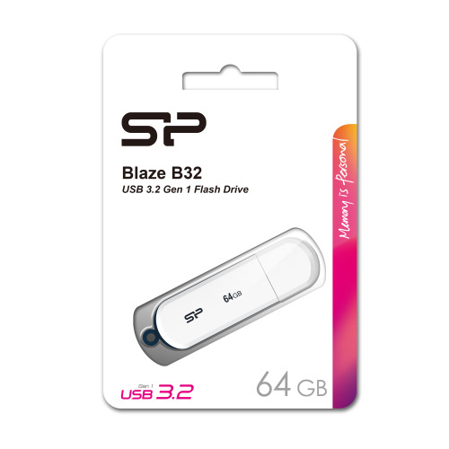 PENDRIVE B32, 256GB 3.2 SILICON POWER Biały EG829006 64GB (2)