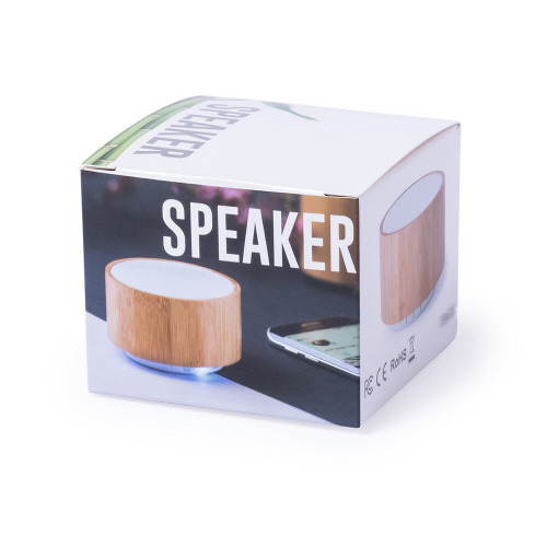 Bambusowy głośnik bezprzewodowy 3W, radio Brązowy V3980-16 (3)