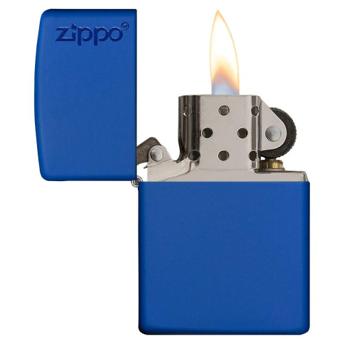 Zapalniczka Zippo Classic z logo Royal Blue Matte ZIP60001205 (2)