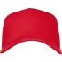 Czapka z daszkiem bawełniana 5 paneli 290 g/m2 AXEL Czerwony 5391805 (3) thumbnail