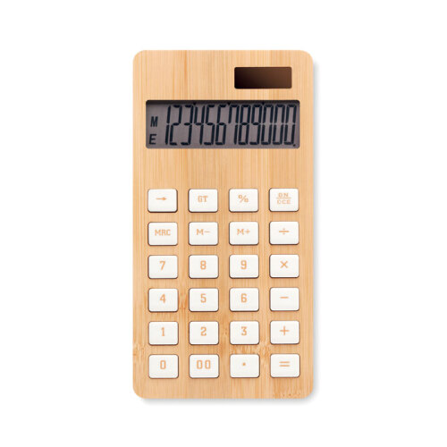 12-cyfrowy kalkulator, bambus drewna MO6216-40 