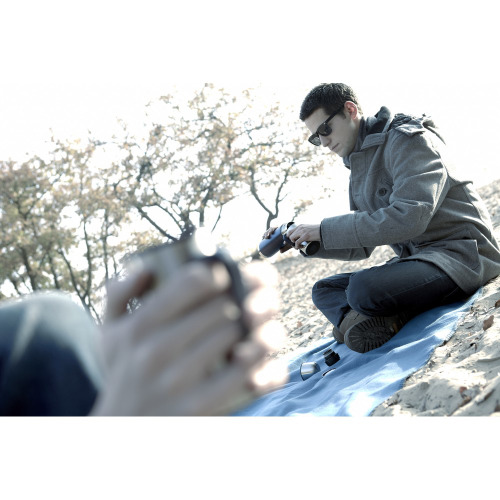 Termos 500 ml i 2 kubki 300 ml Czarny V4502-03 (1)