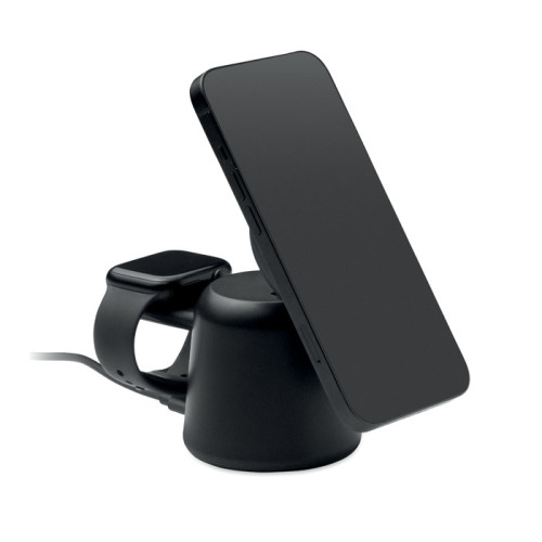 Ładowarka bezprzew 3 w 1, 15 W Czarny MO2732-03 (8)