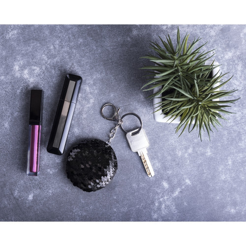 Brelok do kluczy z cekinami Czerwony V0676-05 (5)