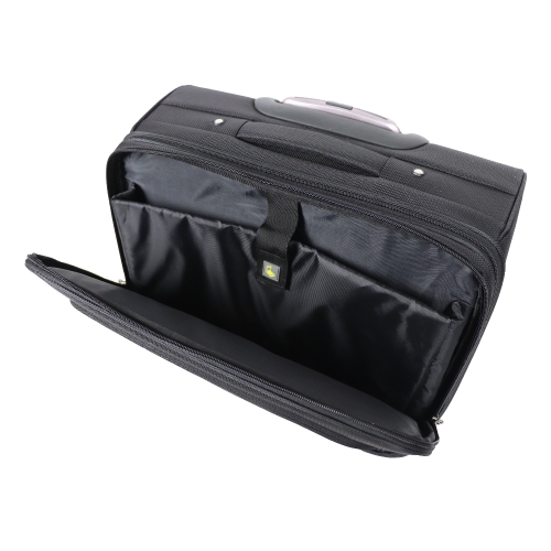 Walizka, torba podróżna na kółkach, torba na laptopa czarny V8995-03 (4)