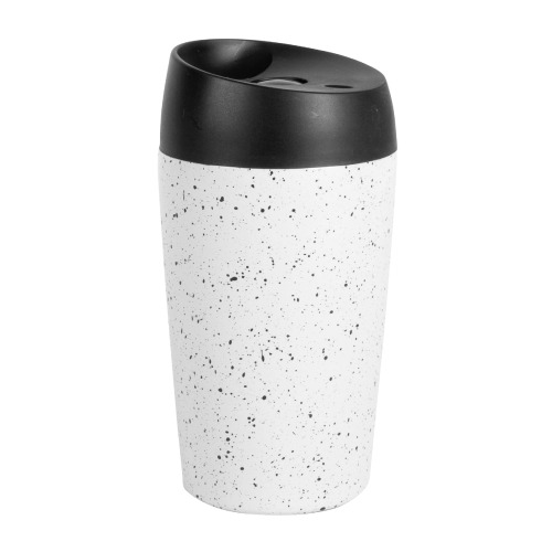 Kubek podróżny Sagaform Loke Splash 240ml Biały / czarny LT52105-N0102 