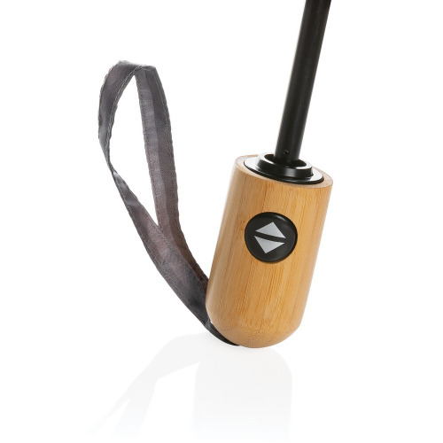 Bambusowy parasol automatyczny 21" AWARE™ RPET Szary P850.612 (3)