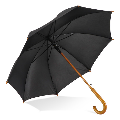 Aran 190T poliester 23" parasol z uchwytem otwierany automatycznie Czarny LT97118-N0002 (3)