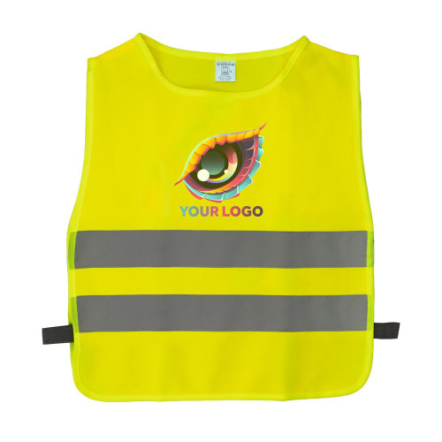 Kamizelka dziecięca odblaskowa | Nestana żółty VA074-08 (7)