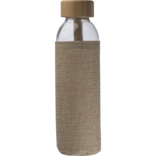 Butelka szklana z pokrowcem 500 ml CARLOTTA Przeźroczysty 6233566 (6)