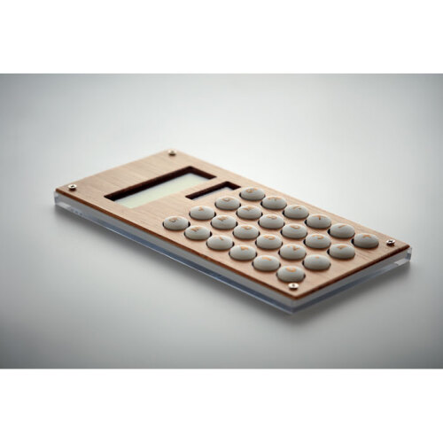 8-cyfrowy kalkulator bambusowy drewna MO6215-40 (4)