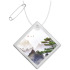 RFX™ reflective duża odblaskowa zawieszka z PVC, romb Biały 1PR12601 (1) thumbnail