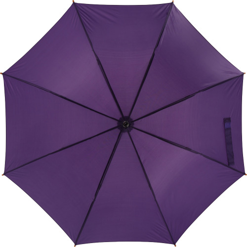 Parasol automatyczny drewniany Ø105 cm NANCY Fioletowy 513112 (2)