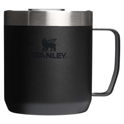 Kubek kempingowy Stanley Everyday 350 ml ze stali nierdzewnej Czarny 10094990 (2)