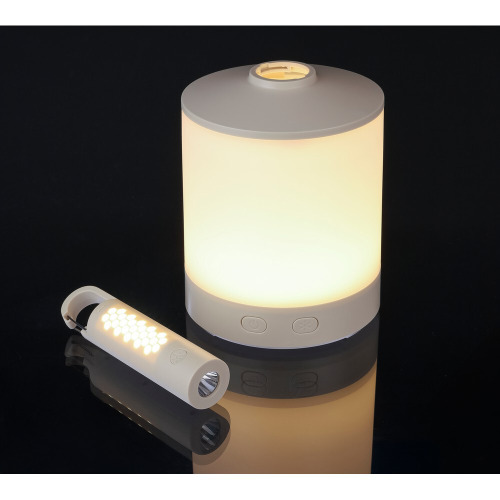 Wielofunkcyjna lampka kempingowa z funkcją RGB Biały VA877-02 (17)