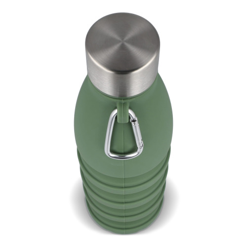 Składana butelka na wodę 550 ml Oliwkowa zieleń LT98720-N0043 (2)