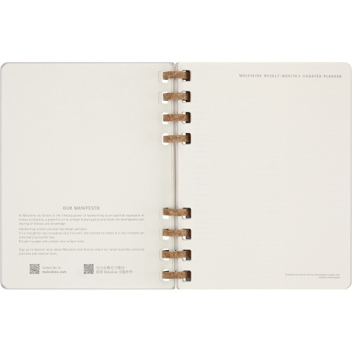 Spiralny kalendarz MOLESKINE Undated Life Różowy VM690-21 (7)