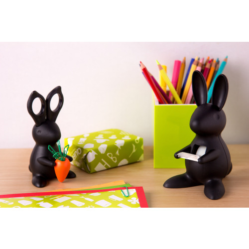 Przybornik biurowy królik Bunny Czarny QL10115-BK (4)