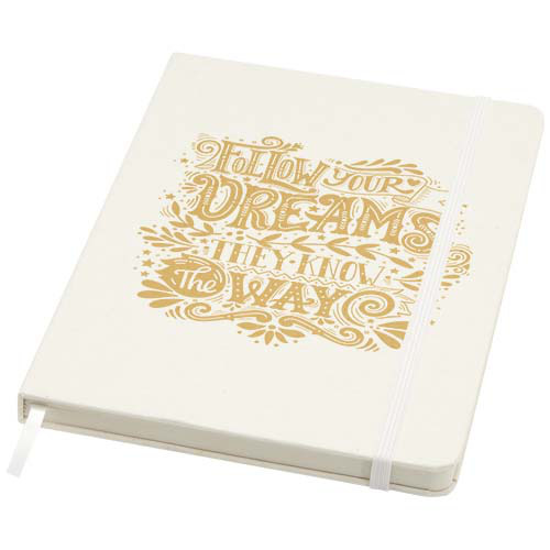 Bass notatnik A5 z recyklingu, z kartkami w linie Biały 10736501 (1)