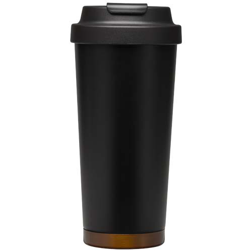 Kubek termiczny Hampton o pojemności 480 ml, wykonany ze stali nierdzewnej z recyklingu z certyfikacją RCS, z podwójnymi ścia Czarny 10095690 (2)