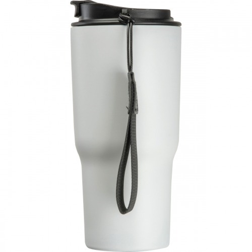 Kubek termiczny 550 ml ze stali z recyklingu DANA Biały 8523906 (4)