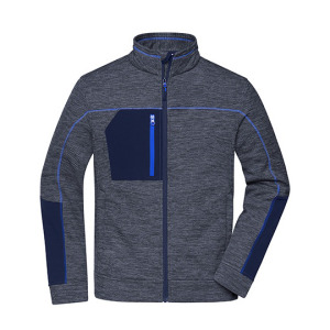 Bluza Męska Polarowa Melange - Navy Melange & Navy & Royal