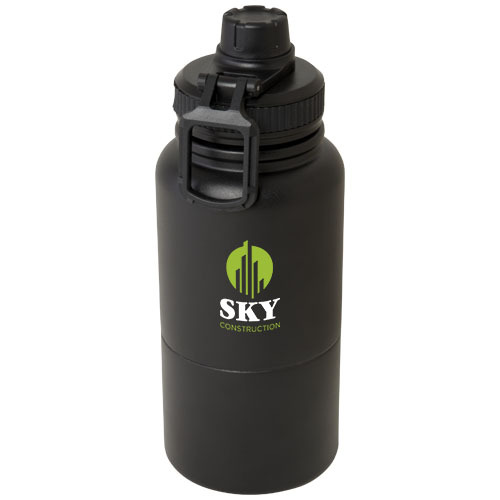 Dupeca izolowany bidon na wodę o pojemności 840 ml wykonany ze stali nierdzewnej z certyfikatem RCS Czarny 10078790 (1)