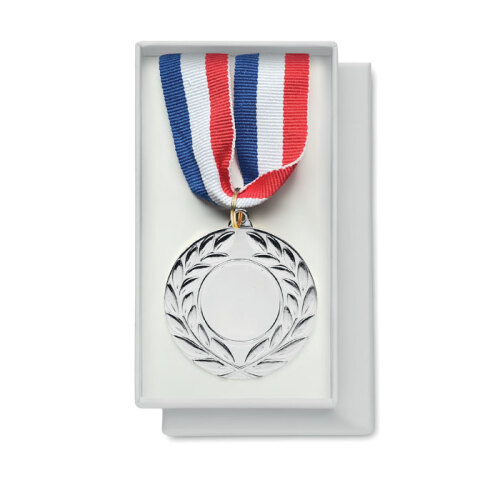Medal o średnicy 5 cm Srebrny Mat MO2260-16 