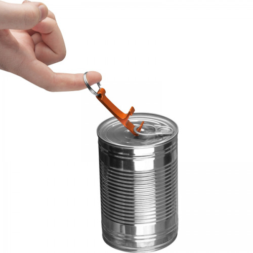 Brelok metalowy otwieracz do butelek ADRIANO Pomarańczowy 8232510 (3)