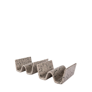 Stojak na tacosy DITTE 2-szt, szary/czarny